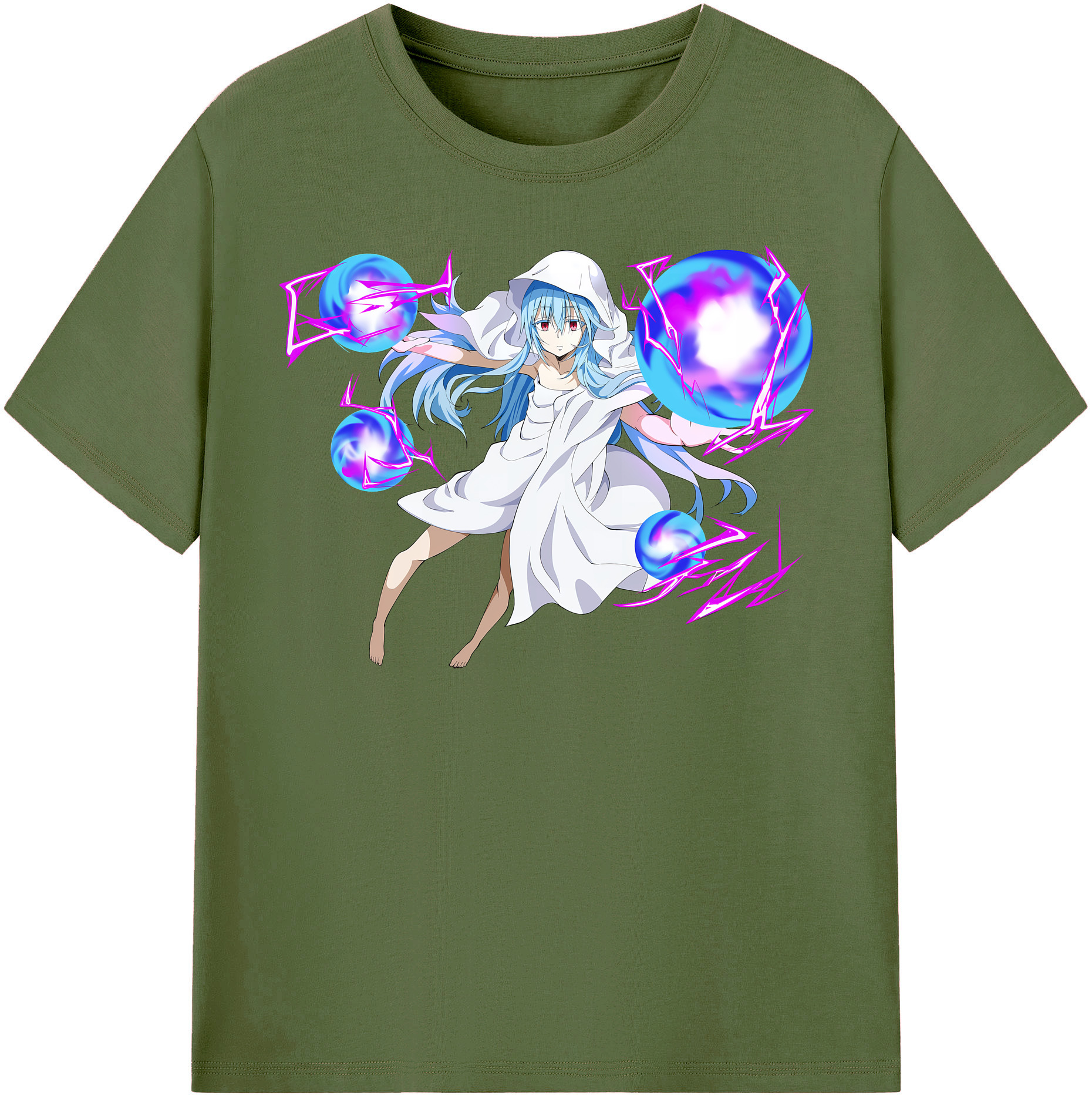 （画像用） 転スラ Regarding Reincarnated to Slime 綿100％半袖Tシャツ（フロントプリント）